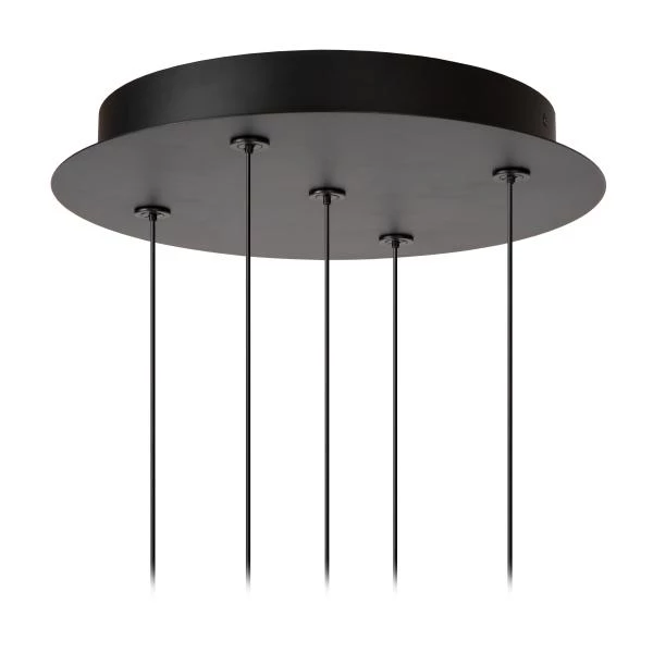 Lucide KLIGANDE - Hanglamp - Ø 30 cm - LED Dimb. - 5x8W 2700K - Zwart - detail 3